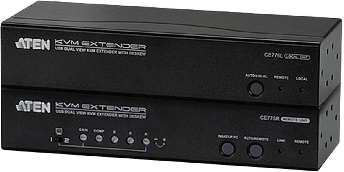 ATEN CE775 AV extender AV transmitter & receiver Black