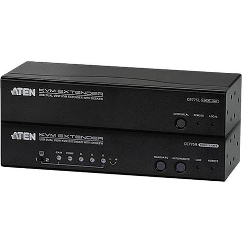ATEN CE775-AT-G VGA, USB, Seriell (9pol.), Klinke Extender (Verlängerung) über Netzwerkkabel RJ45 300 m