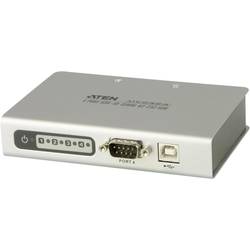 Image of ATEN UC2324-AT 4 Port Seriell-Hub mit Konverter für USB- auf Seriell RS-232 Weiß
