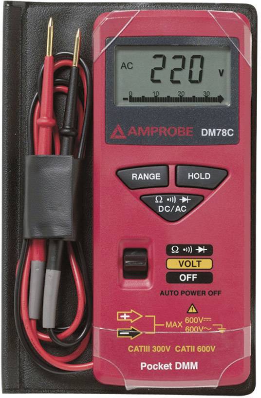 BEHA AMPROBE Hand-Multimeter digital Beha Amprobe DM78C Kalibriert nach: DAkkS CAT II 600 V, CAT III