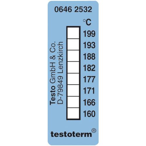 Thumbnail - testo testoterm Temperaturmessstreifen 161 bis 204 °C Inhalt10 St.