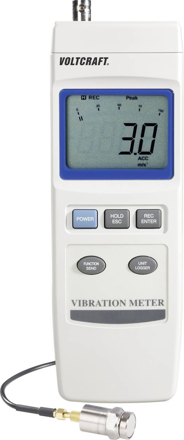 VOLTCRAFT VBM-100 Vibrationsmessgerät ± 5 %