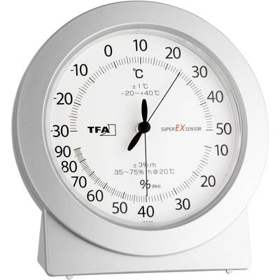 TFA Dostmann Analog Luftfeuchtemessgerät (Hygrometer)  10 % rF 99 % rF 