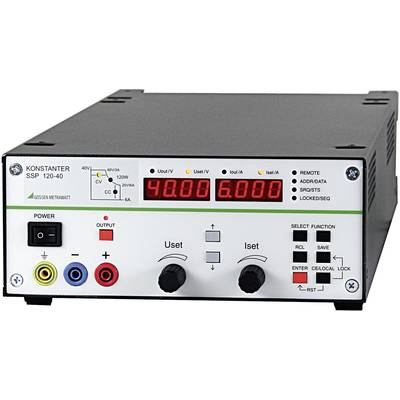 Gossen Metrawatt SSP 120-20 Labornetzgerät, einstellbar  0 - 20 V/DC 0 - 10 A 120 W RS-232 programmierbar Anzahl Ausgäng