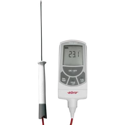 ebro TFX 420 & TPX 400 Einstichthermometer (HACCP)  Messbereich Temperatur -50 bis 400 °C Fühler-Typ Pt1000 HACCP-konfor
