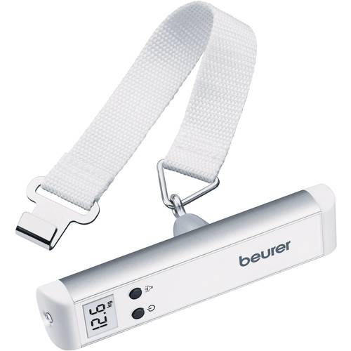 Beurer LS-10 Kofferwaage kalibriert (ISO) Wägebereich (max.) 50 kg Ablesbarkeit 50 g batteriebetrieben Silber