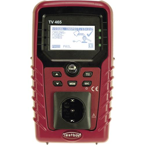 Testboy TV465 Gerätetester kalibriert (DAkkS-akkreditiertes Labor) VDE-Norm 0701-0702