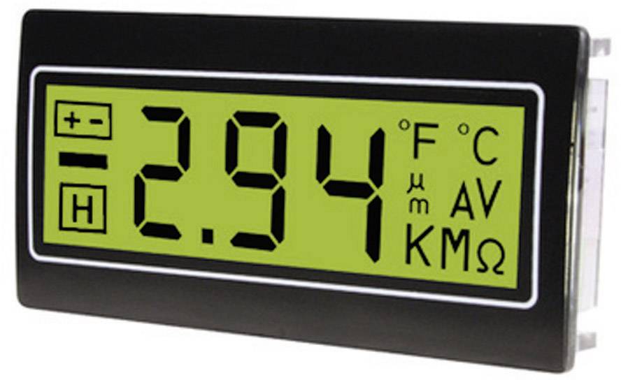 TDE Instruments DPM962-TG Digitalmultimeter für Schalttafeleinbau ± 200 mV Einbaumaße 33 x 68 mm