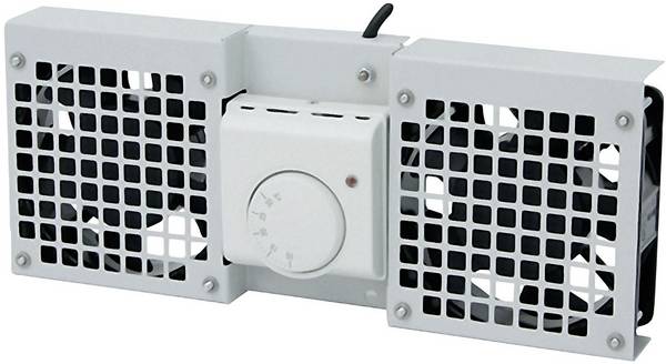LogiLink FAW102G 19 Zoll 2 x Netzwerkschrank-Lüfter Grau