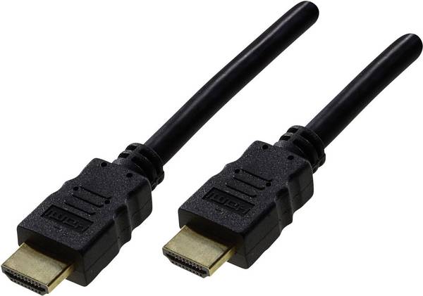 Schwaiger HDMI Anschlusskabel HDMI-A Stecker, HDMI-A Stecker 0.70 m Schwarz HDM0070043 4K UHD, vergoldete Steckkontakte HDMI-Kabel