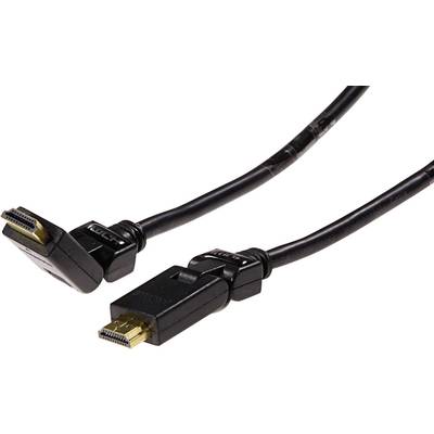 Schwaiger HDMI Anschlusskabel HDMI-A Stecker, HDMI-A Stecker 1.30 m Schwarz HDMW13053 vergoldete Steckkontakte, Ultra HD