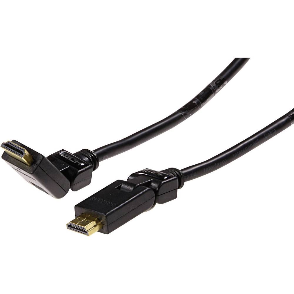 Schwaiger Schwaiger HDMI Kabel 1,3m 1x90 zwart (HDMW13 043)