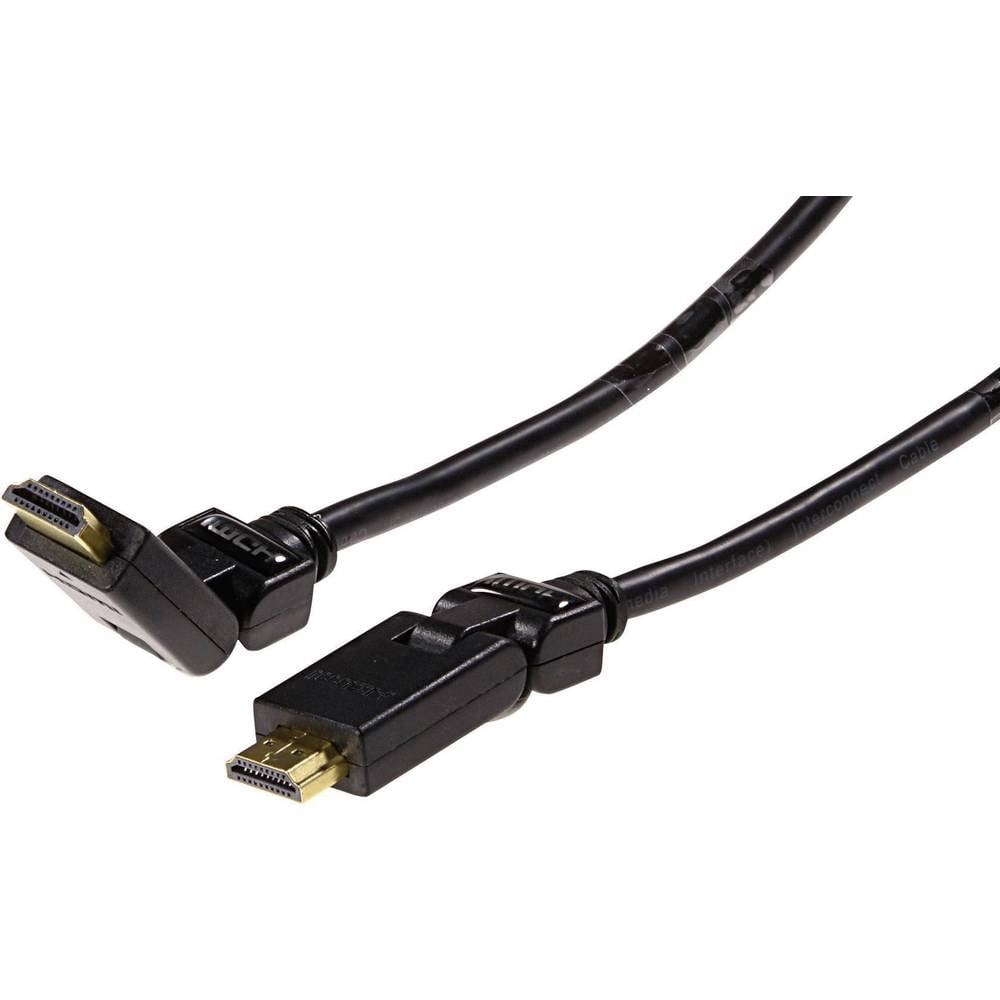 Schwaiger HDMI Aansluitkabel [1x HDMI-stekker <=> 1x HDMI-stekker] 1.50 m Zwart