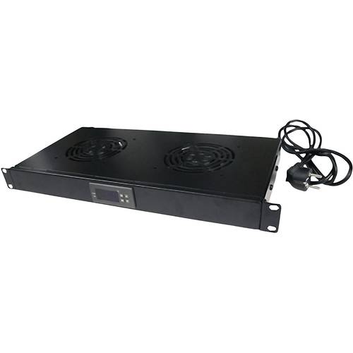 LogiLink FAU04FB 19 Zoll 4 x Netzwerkschrank-Lüfter Schwarz