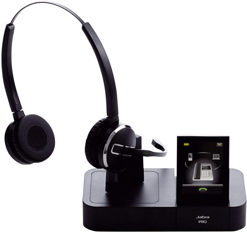 Jabra PRO™ 9460 DUO TelefonHeadset DECT schnurlos, Stereo On Ear Schwarz kaufen