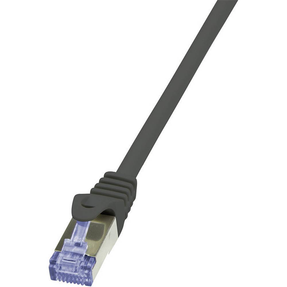 LogiLink Netwerk Aansluitkabel CAT 6A S-FTP 0.25 m Zwart