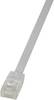 LogiLink CF2061U RJ45 Patchkabel CAT 6 U/UTP 3.00 m Weiß hochflexibel 1 St.