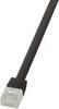 LogiLink CF2083U RJ45 Patchkabel CAT 6 U/UTP 7.50 m Schwarz hochflexibel 1 St.