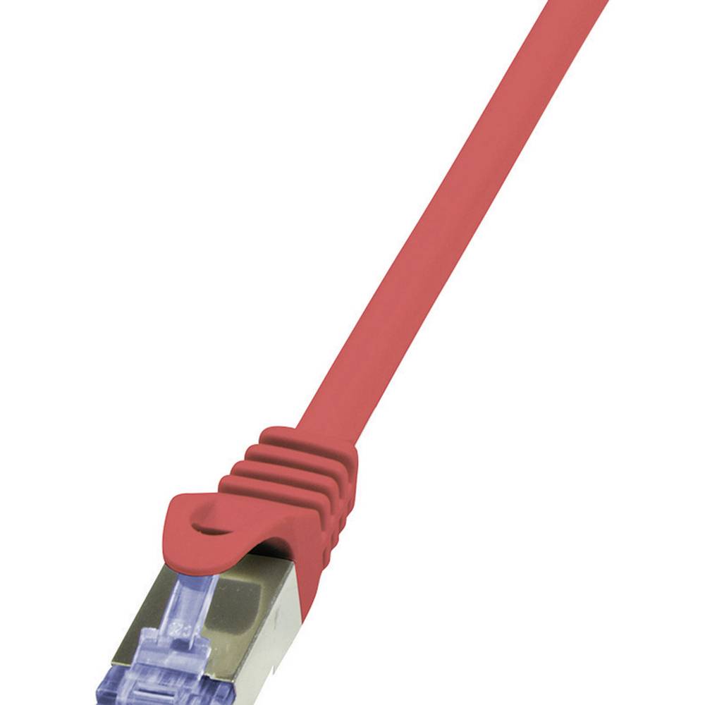 LogiLink Netwerk Aansluitkabel CAT 6A S-FTP 0.25 m Rood