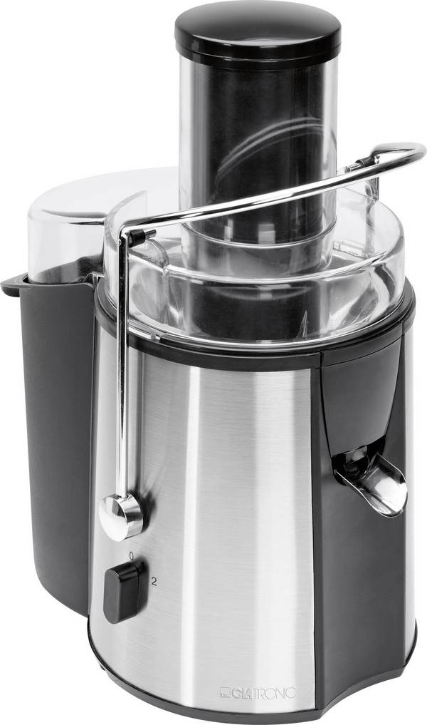 Clatronic Entsafter AE 3532 1000 W Edelstahl direkter Saftauslauf