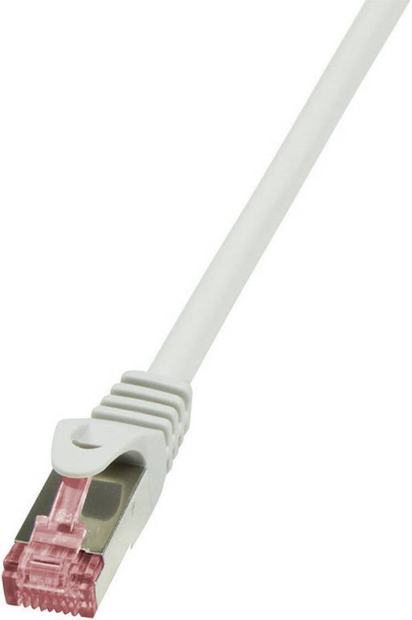 LogiLink CQ2072S RJ45 Patchkabel CAT 6 S/FTP 5.00 m Grau Flammwidrig, mit Rastnasenschutz 1 St.