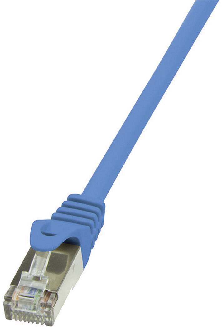 LogiLink Patchkabel, Kat. 6, F/UTP, 0,25 m, blau