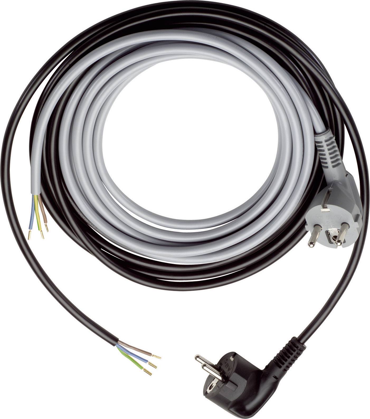 LAPP KABEL Strom Anschlusskabel [ Schutzkontakt-Winkelstecker - Kabel, offenes Ende] Weiß 3 m LappKa