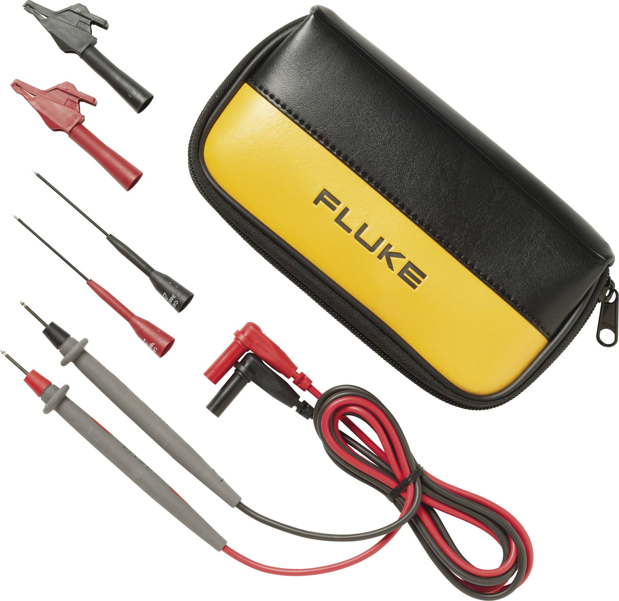 FLUKE Sicherheits-Messleitungs-Set [ Lamellenstecker 4 mm - Prüfspitze] 1.50 m Schwarz, Rot Fluke TL