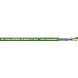Ethernetový síťový kabel CAT 5 LAPP ETHERLINE PN Cat.5 Y FLEX FC, SF/UTP, 2 x 2 x 0.50 mm², zelená, 1000 m
