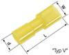 LAPP 61794971 Flachsteckhülse Steckbreite: 6.3 mm Steckdicke: 0.8 mm 180 ° Vollisoliert Gelb 50 St.