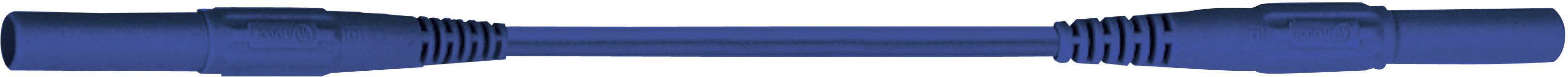 MULTICONTACT Sicherheits-Messleitung [ Lamellenstecker 4 mm - Lamellenstecker 4 mm] 1 m Blau MultiCo