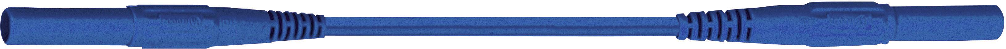MULTICONTACT Sicherheits-Messleitung [ Lamellenstecker 4 mm - Lamellenstecker 4 mm] 1.50 m Blau Mult