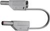 Stäubli SLK425-E Sicherheits-Messleitung Lamellenstecker 4 mm Lamellenstecker 4 mm 0.50 m Grau 1 St.