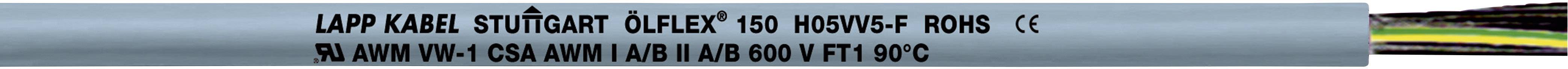 LAPP ÖLFLEX 150 Steuerleitung 3 G 0.50 mm² Grau 15003-600 600 m