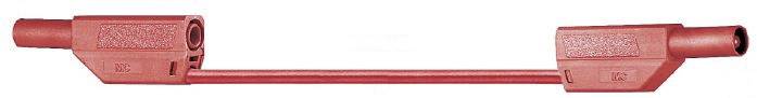 Stäubli SLK425-E Sicherheits-Messleitung Lamellenstecker 4 mm Lamellenstecker 4 mm 0.50 m Rot 1 St.-1