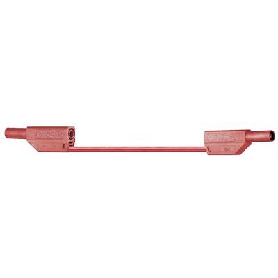 Stäubli SLK425-E Sicherheits-Messleitung Lamellenstecker 4 mm Lamellenstecker 4 mm 0.50 m Rot 1 St.-1