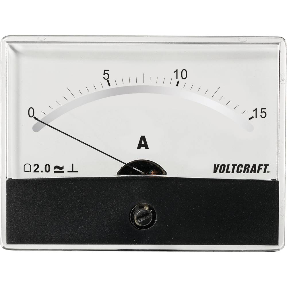 VOLTCRAFT AM-86X65-15 A-DC Inbouwmeter AM-86X65-15 A-DC 15 A Draaispoel