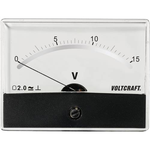 VOLTCRAFT AM-86X65/15V/DC AM-86X65/15V/DC Einbau-Messgerät AM-86X65/15V/DC Drehspule