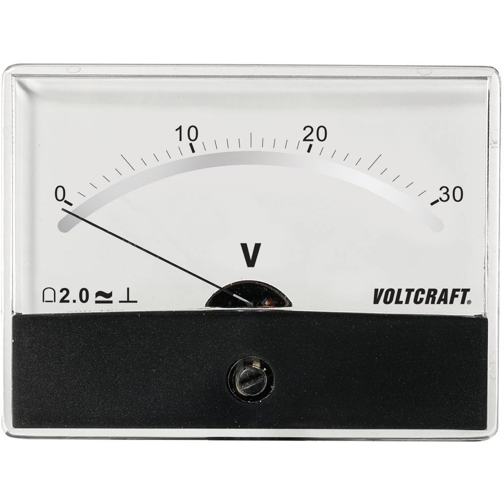 VOLTCRAFT AM-86X65-30 V-DC Inbouwmeter AM-86X65-30 V-DC 30 V Draaispoel