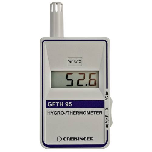Greisinger GFTH 95 Luftfeuchtemessgerät (Hygrometer) kalibriert (DAkkS-akkreditiertes Labor) 10 % rF 95 % rF