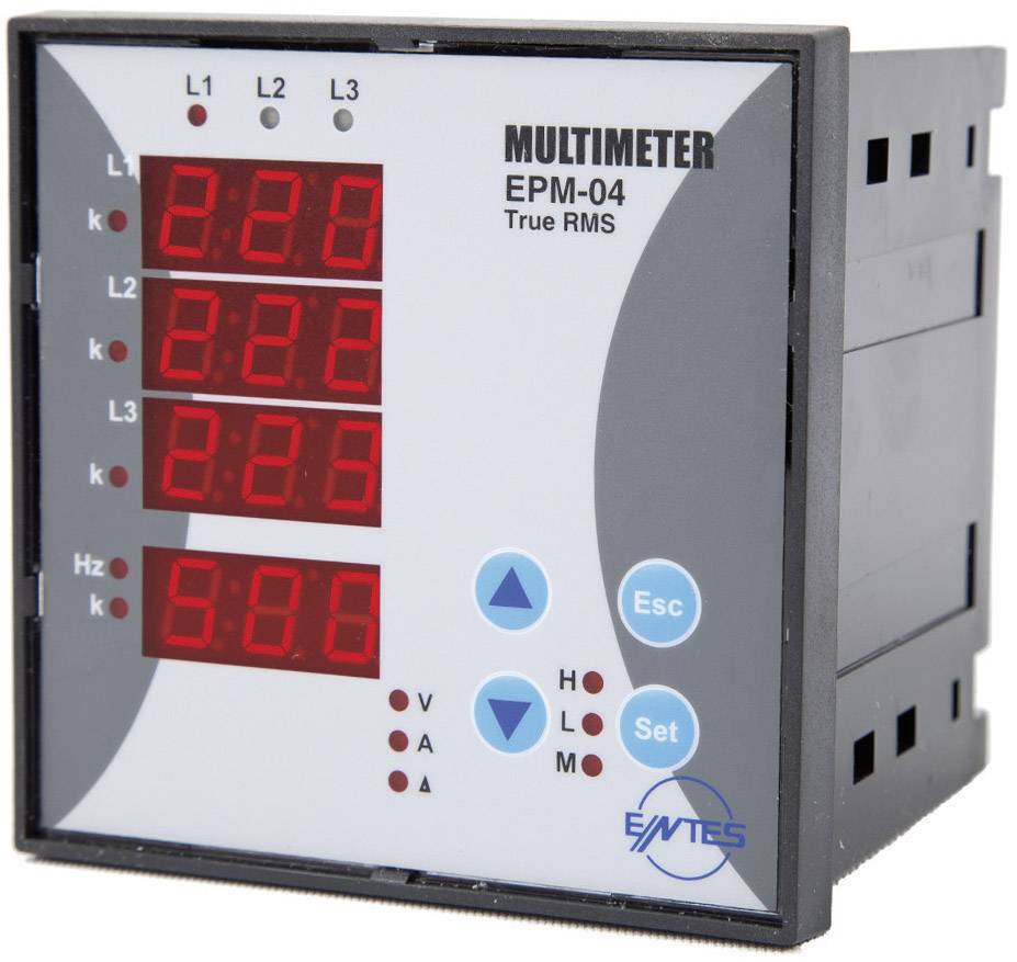 ENTES EPM-04C-96 Programmierbares 3-Phasen Einbau-AC-Multimeter EPM-04C-96 Spannung, Strom, Freque