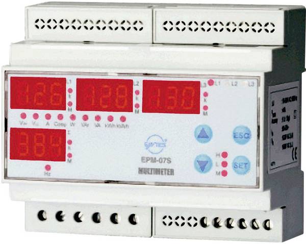ENTES EPM-07S-DIN Netz-Analysegerät  1phasig, 3phasig