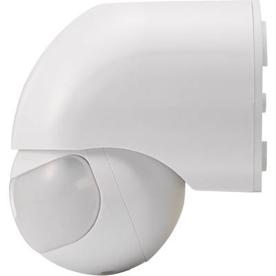 Weißer Bewegungssensor mit kugelförmigem Design, zur Wandmontage geeignet. Hauptsächlich verwendet zur Bewegungserkennung in Sicherheits- und Beleuchtungssystemen.