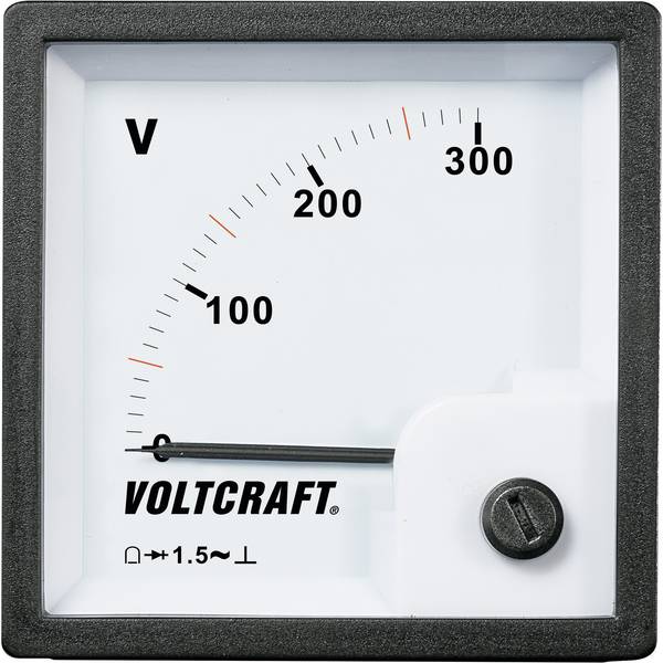 VOLTCRAFT AM-72x72/300V AM-72x72/300V Analog-Einbaumessgerät AM-72x72/300V  300 V Drehspule