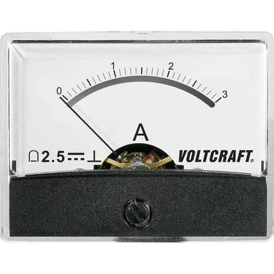 VOLTCRAFT AM-60X46/3A/DC AM-60X46/3A/DC Einbau-Messgerät AM-60X46/3A/DC  3 A Drehspule