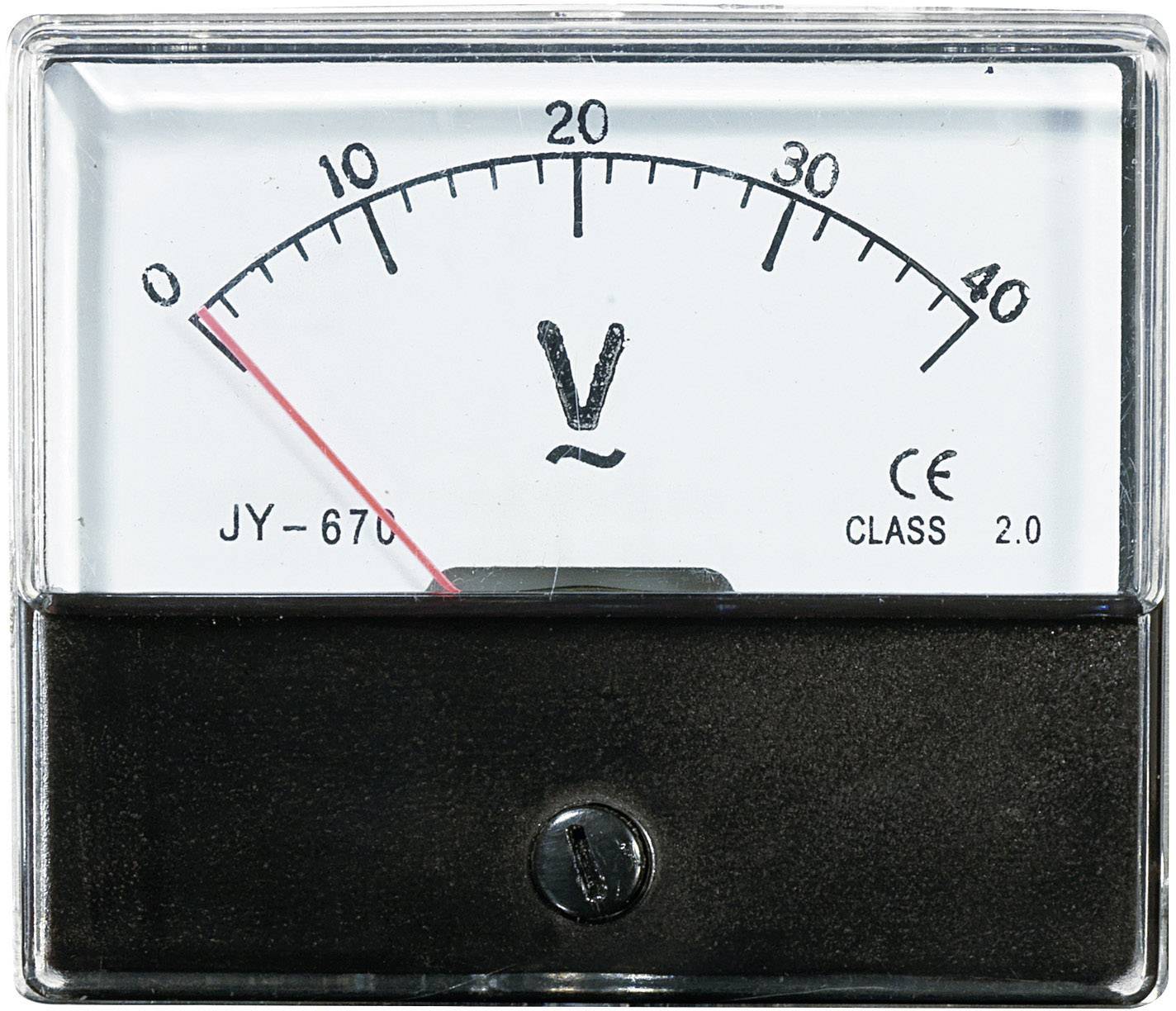 0-10 V DC Einbau Messinstrument Analog Voltmeter CLASS 2,0