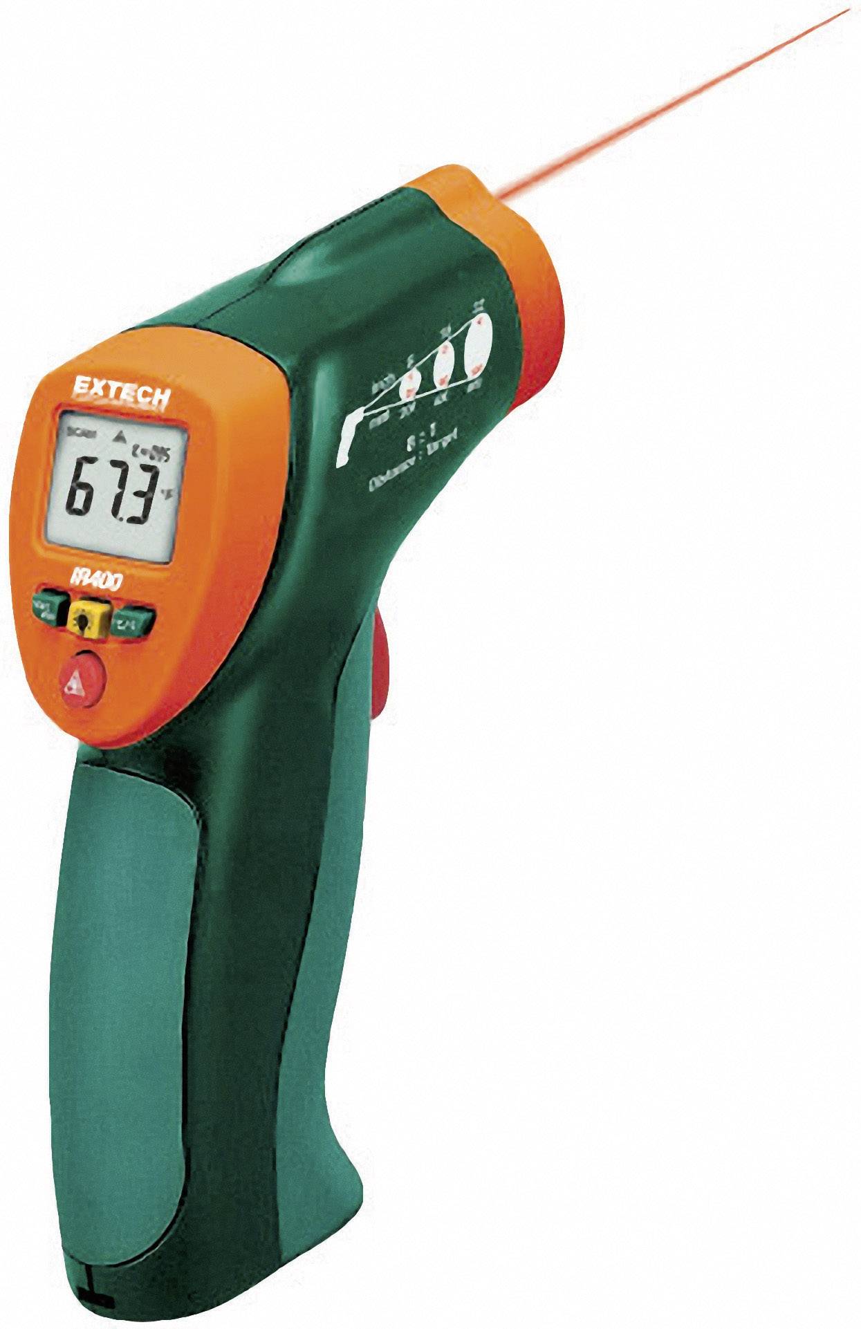 EXTECH Infrarot-Thermometer Extech IR400 Optik 8:1 -20 bis +332 °C Kalibriert nach: DAkkS