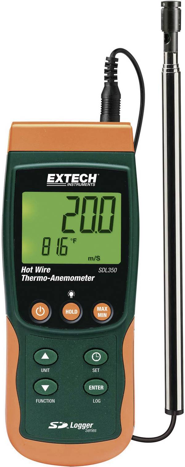 Anemometer Extech SDL350 0.4 bis 25 m/s