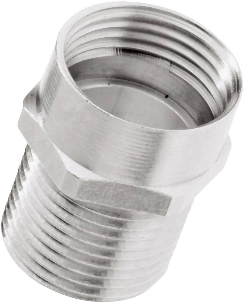 Metallverbinder mit Außengewinde, zylindrische Form, geeignet zum Verbinden von Rohrleitungen oder Schläuchen.