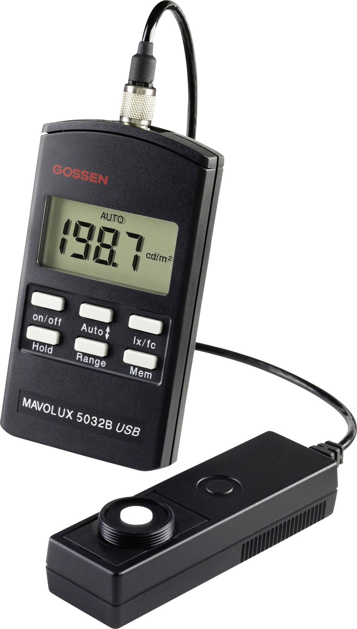 GOSSEN MAVOLUX 5032 B USB Lux-Meter, Beleuchtungsmessgerät, Helligkeitsmesser 0.01 - 199900 lx -